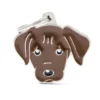 Placa Identificativa Perro Labrador Chocolate