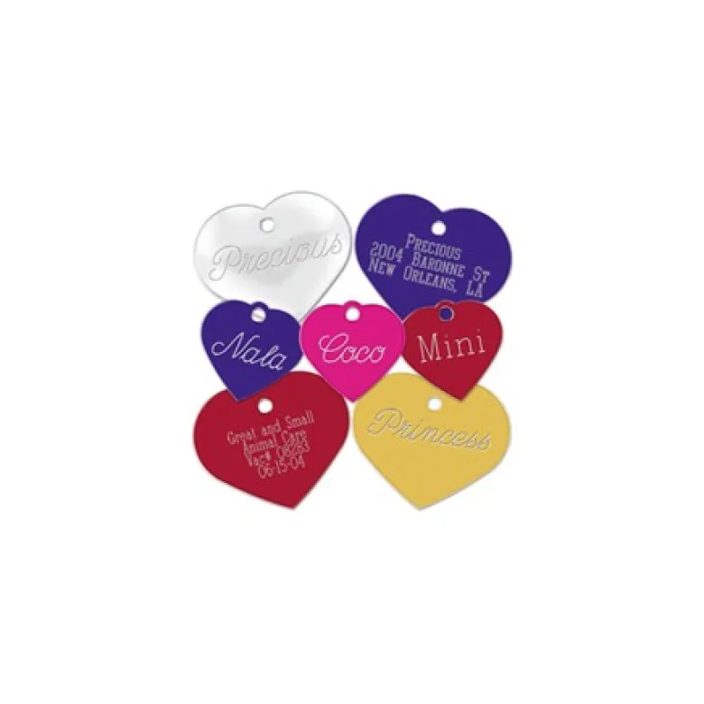 Placas Forma de Corazón Personalizada