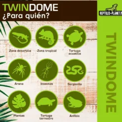 Portalámparas Doble Twindome para Terrarios