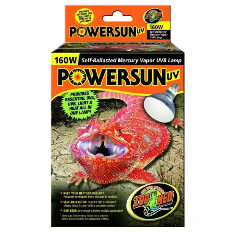 Powersun Foco Vapor de Mercurio emite Calor UVA y UVB