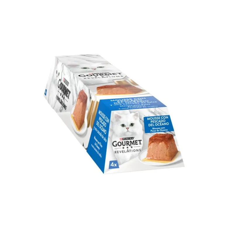 Purina Gourmet Revelations Mousse Pescado del Oceano 4 x 57g