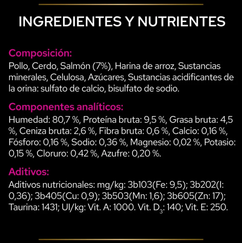 Purina Pro Plan Veterinary Diets Feline UR Salmón Sobre 85g