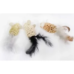 Ratoncitos con Plumas y Catnip para Gato