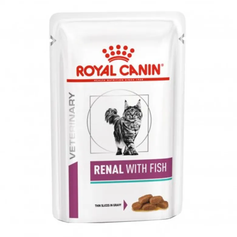 Royal Canin Renal de Pescado en Salsa para Gatos Sobres 85g