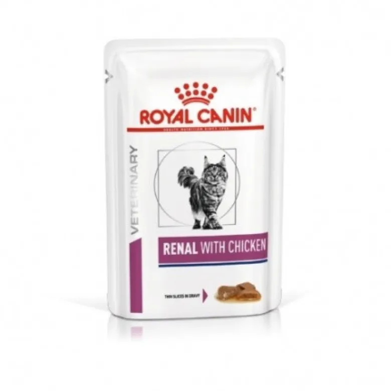 Royal Canin Renal de Pollo en Salsa para Gatos Sobres 85g
