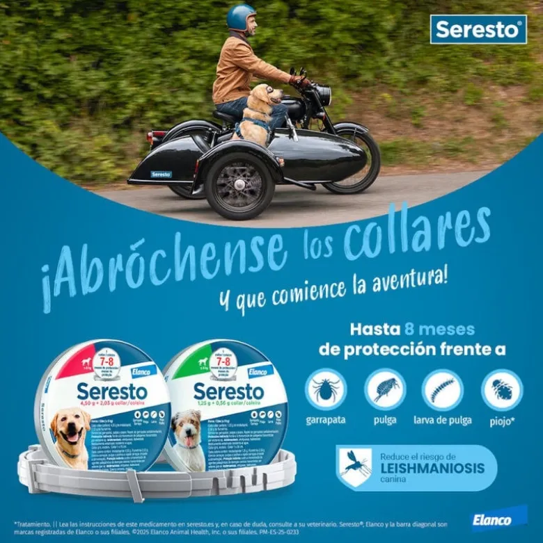 Seresto Collar Antiparasitario para Perros Menos de 8kg