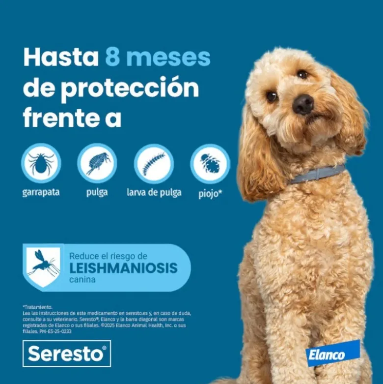 Seresto Collar Antiparasitario para Perros Más de 8kg