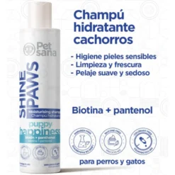Shine Paws Champú Cachorros PetSana para Perros y Gatos