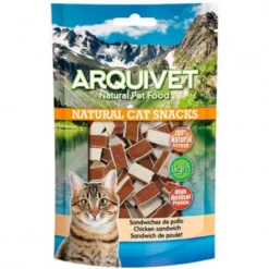 Snack Arquivet Natural Cat Sandwiches de Pollo 50g