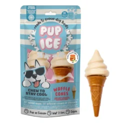 Snack Cucurucho Helado de Vainilla y Cacahuete 2uds para Perros