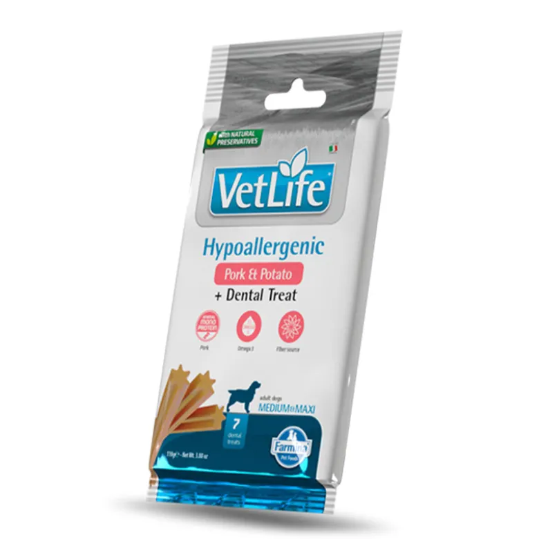 Snack Farmina VetLife Hypoallergenic Cerdo Medium/Maxi para Perros