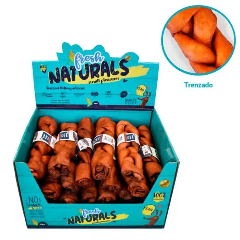 Snack Fresh Naturals Hueso Ahumado Trenzado para Perros