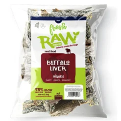 Snack Fresh Raw Hígado de Búfalo para Perros