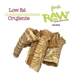 Snack Fresh Raw Tráquea de Búfalo Deshidratada para Perros