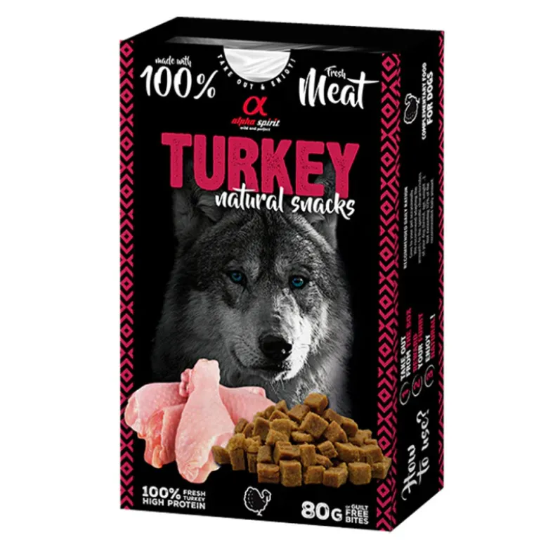 Snack Natural Alpha Spirit de Pavo para Perros