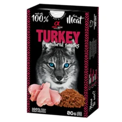 Snack Natural Alpha Spirit de Pavo para Gatos