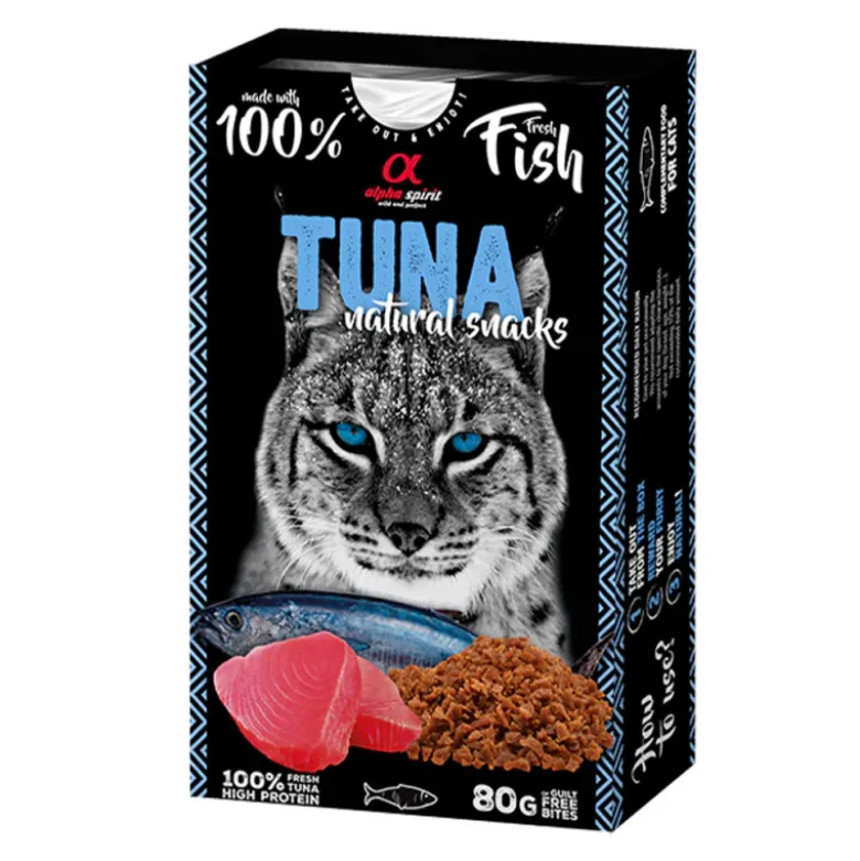 Snack Natural Alpha Spirit de Atún para Gatos