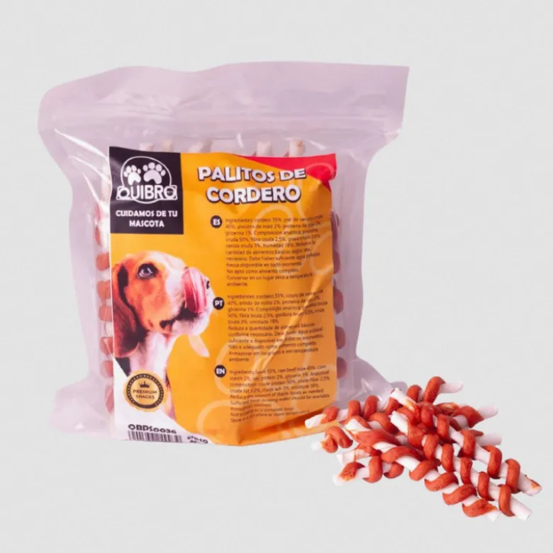 Snack Palitos de Cordero Quibropets 545g para Perros
