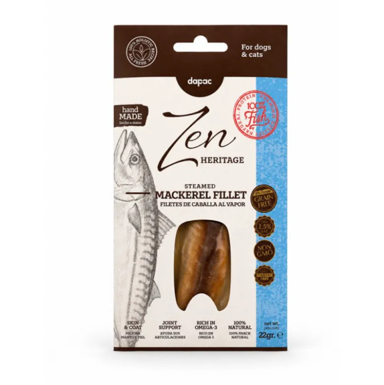 Snack Zen Heritage Filete de Caballa al Vapor para Perros y Gatos