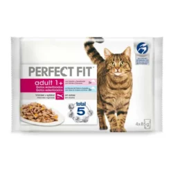 Sobres Perfect Fit Adult 1+ Salmón Pescado del Océano para Gatos