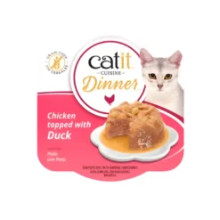 Tarrina Catit Cuisine Dinner de Pollo con Pato para Gatos