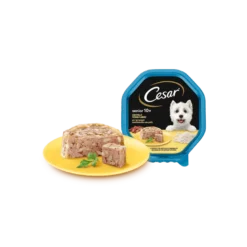 Tarrina Cesar Senior Gelatina de Pollo y Arroz 150g
