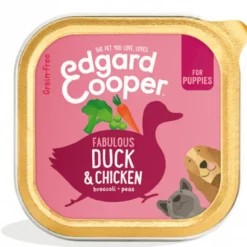 Tarrina Edgard Cooper Pato y Pollo Puppy 150gr