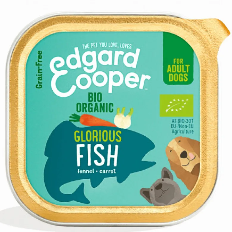 Tarrina Edgard Cooper Pescado Ecológico Adult Bio 100g