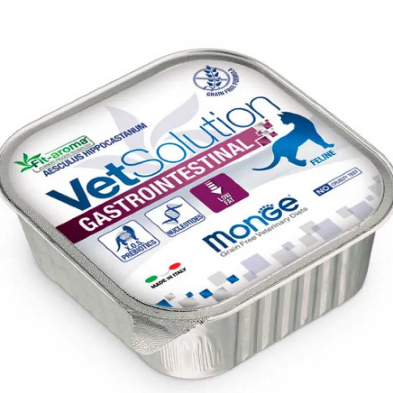 Tarrina Monge Vet Solution Gastrointestinal Gato 100g