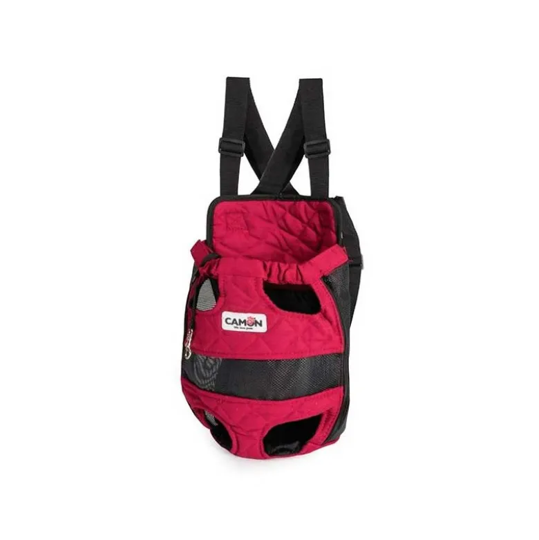 Transportin Mochila PetPocket Roja para Perros de Razas Pequeñas