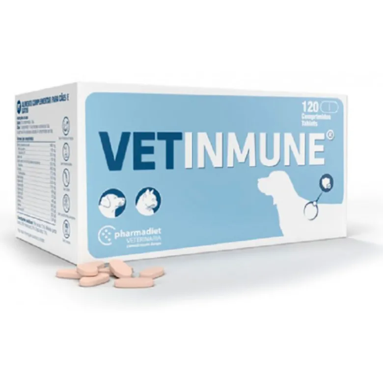 VetInmune Suplemento Inmunidad para Perros y Gatos 120 Comprimidos