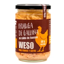 Weso Pechuga en Caldo de Huesos para Perros y Gatos