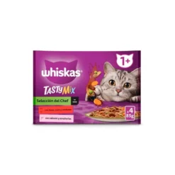 Whiskas Tasty Mix Selección del Chef Salsa para Gatos 4x85g