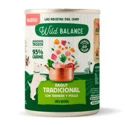 Wild Balance Cocinado al vapor Ragut Ternera y Pollo para Perros