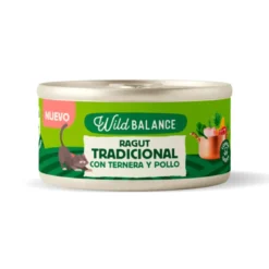 Wild Balance Cocinado al vapor Ragut Ternera y Pollo para Gatos