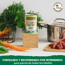 Wild Balance Menú Completo Cocinado al vapor Ternera para Perros