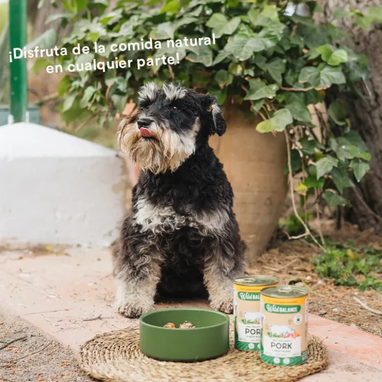 Wild Balance Menú Completo Cocinado al vapor Cerdo para Perros