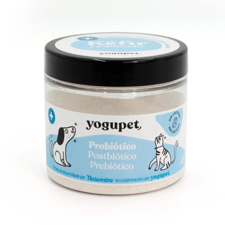Yogupet Kefir Liofilizado Probiotico para Perros y Gatos 40g