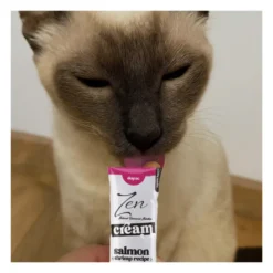 Zen Cream Salmón y Gambas para Gatos 4x15g