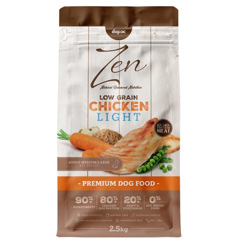 Zen Low Grain Pollo Adult Light Medium/Maxi para Perros
