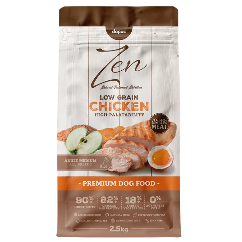Zen Low Grain Pollo Adult Medium para Perros