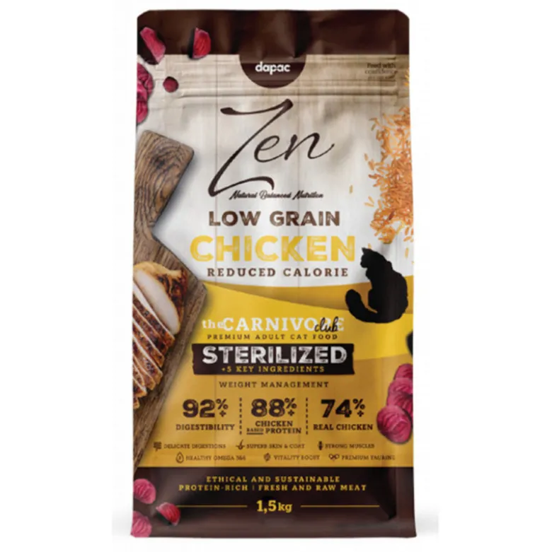 Zen Low Grain Pollo Adult Sterilized para Gatos