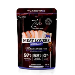 Zen Meat Lovers Sterilized Pescado Blanco y Pavo para Gatos 85g