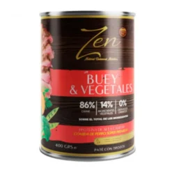 Zen Paté Buey en Trozos con Vegetales para Perros