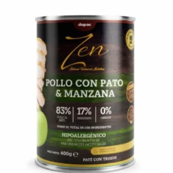 Zen Paté Hipoalergénico Pollo con Pato y Manzana para Perros