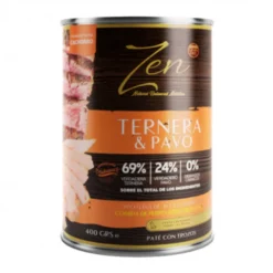 Zen Paté Ternera en Trozos con Pavo para Perros