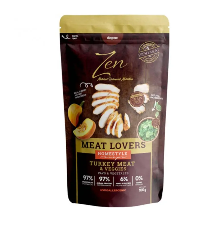 Zen Pouches Meat Lovers Pavo para Perros