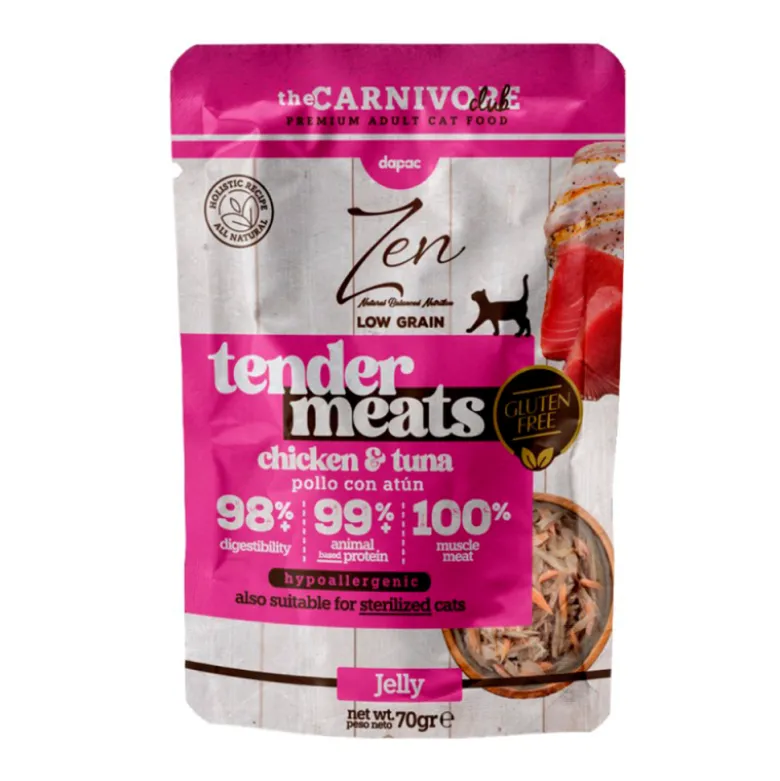 Zen Tender Meats LG Pollo y Atún en Gelatina para Gatos