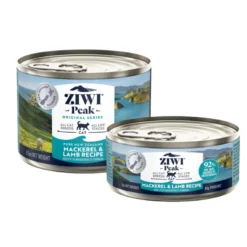 ZiwiPeak Cat Cans Caballa y Cordero para Gatos